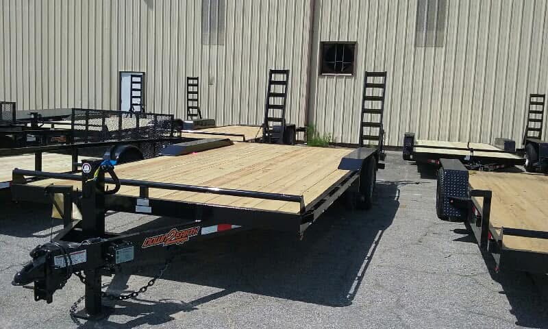 Down to Earth equipment trailer on the lot